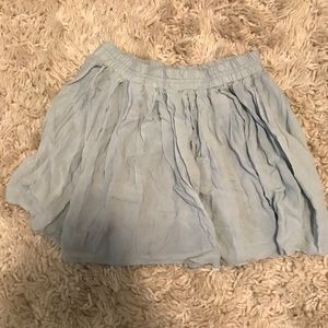 Brandy Melville light blue flowy skirt